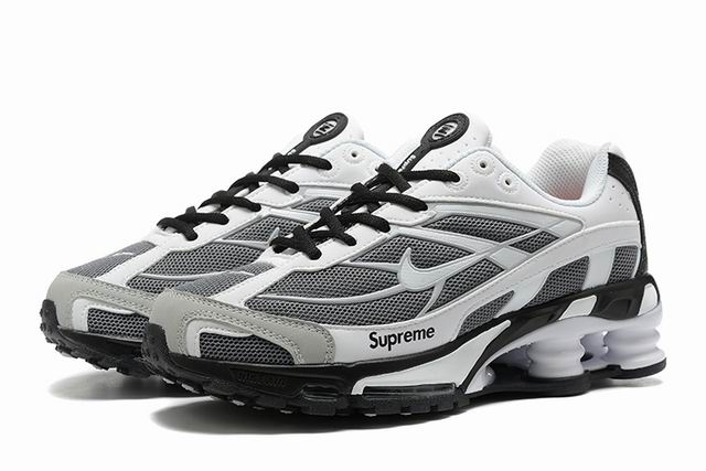 Nike Shox Ride 2 White Grey Black Men's Running Shoes-02 - Click Image to Close